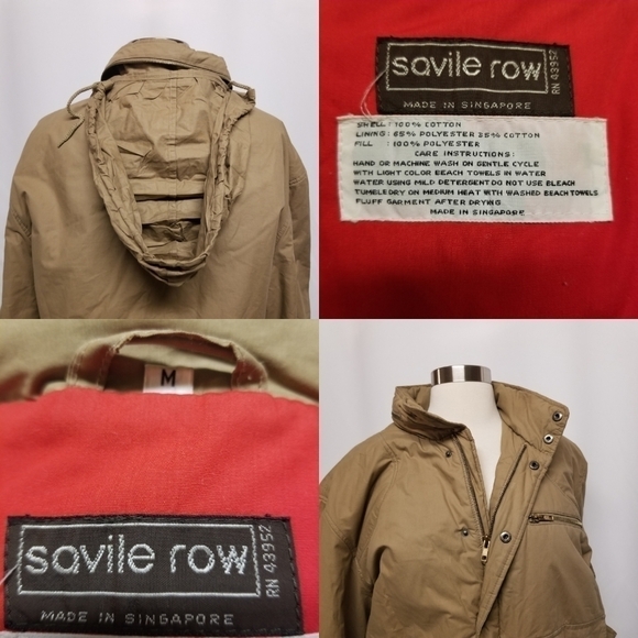 Vintage 80s Retro Grunge Sportsman Khaki Cotton Bomber Jacket Men's Medium - Picture 4 of 8